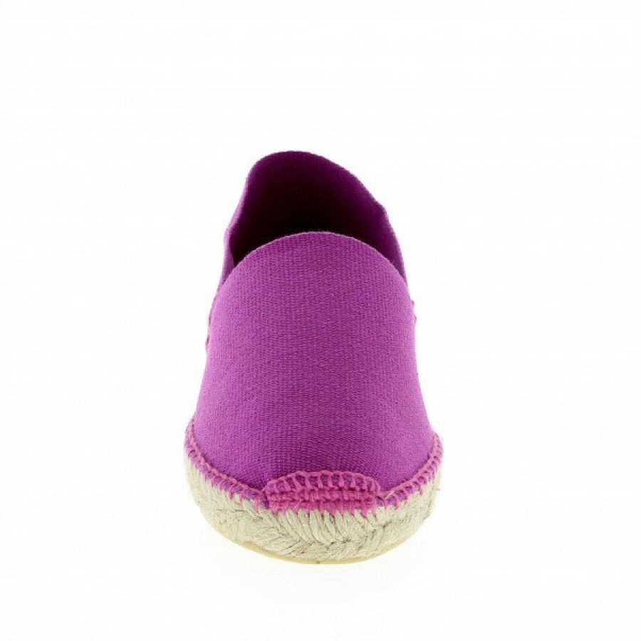 Espadrilles Maison de espadrille Cousu Main | Patin Unis Magenta Rose