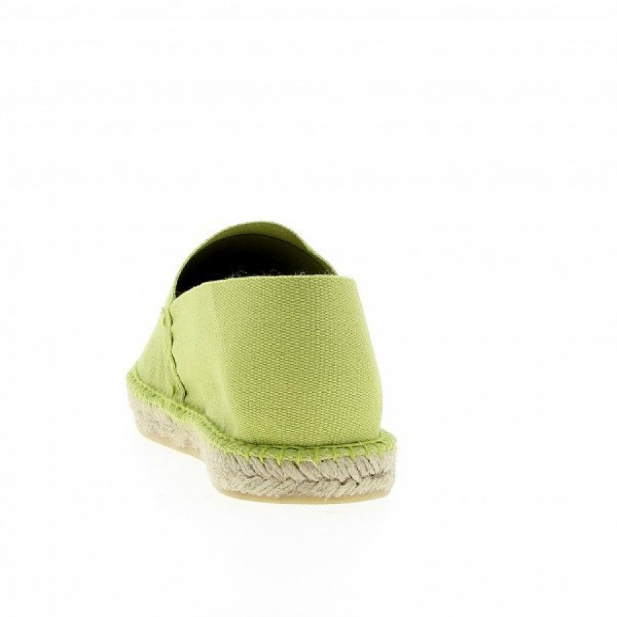 Espadrilles Maison de espadrille Cousu Main | Patin Unis Anis Vert