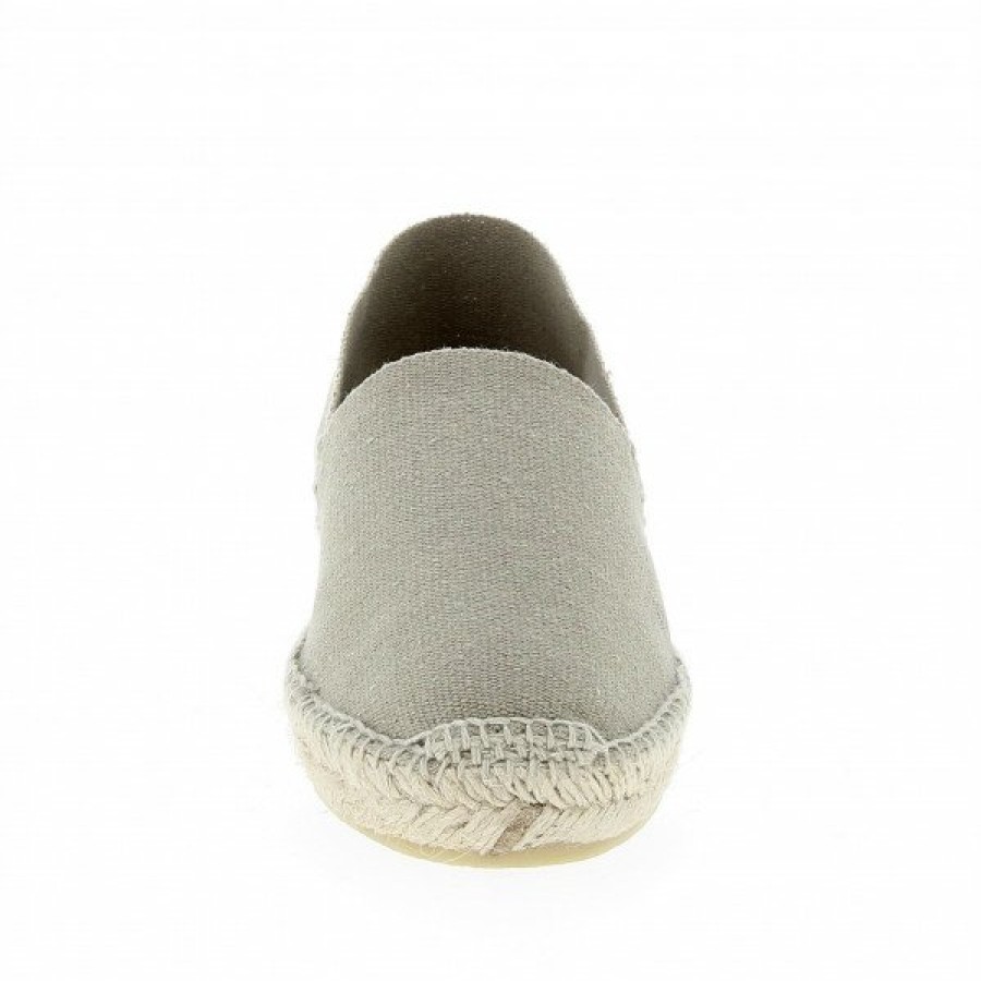 Espadrilles Maison de espadrille Cousu Main | Patin Unis Lin Ecru