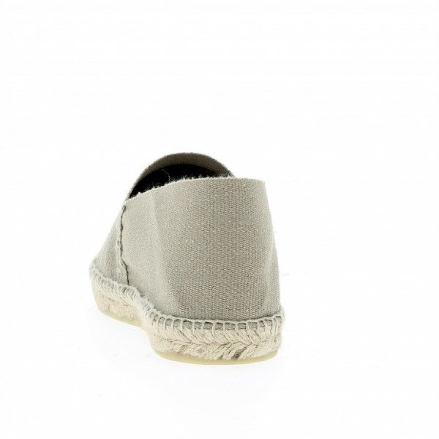 Espadrilles Maison de espadrille Cousu Main | Patin Unis Lin Ecru