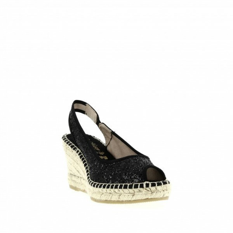 Espadrilles Maison de espadrille Femme | Inte-P230Glitter Noir