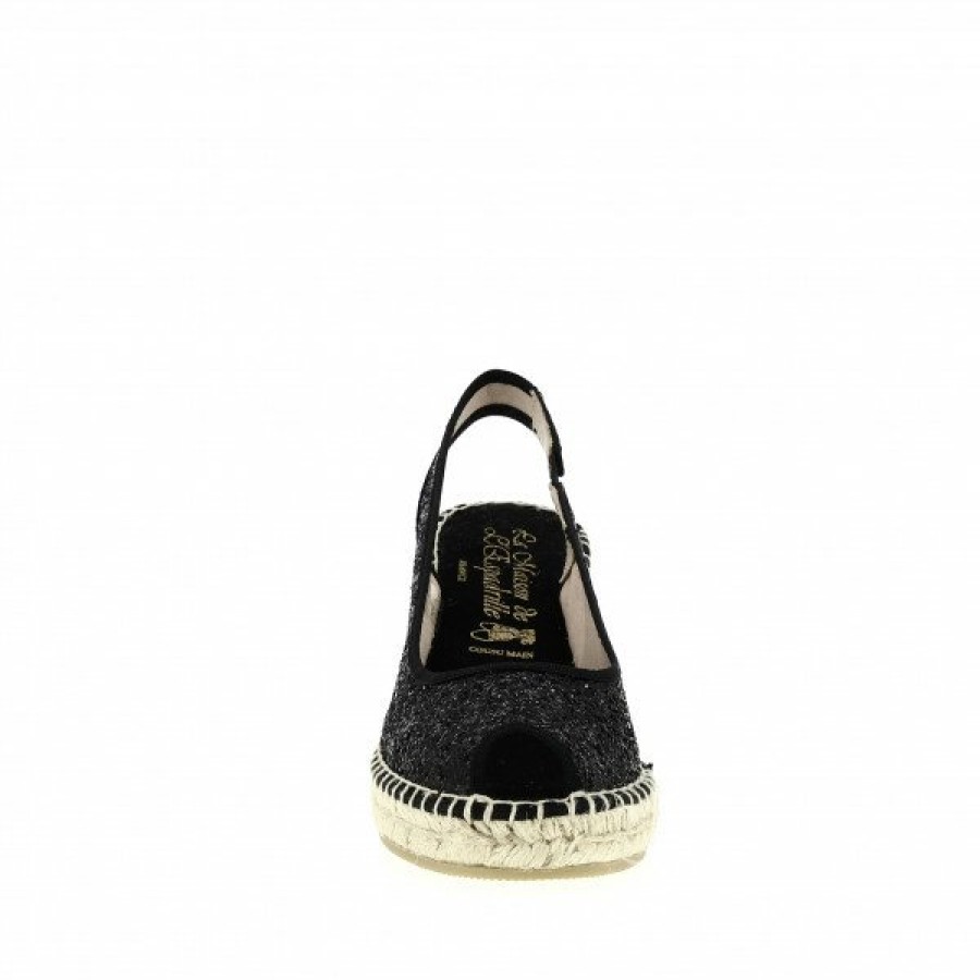 Espadrilles Maison de espadrille Femme | Inte-P230Glitter Noir