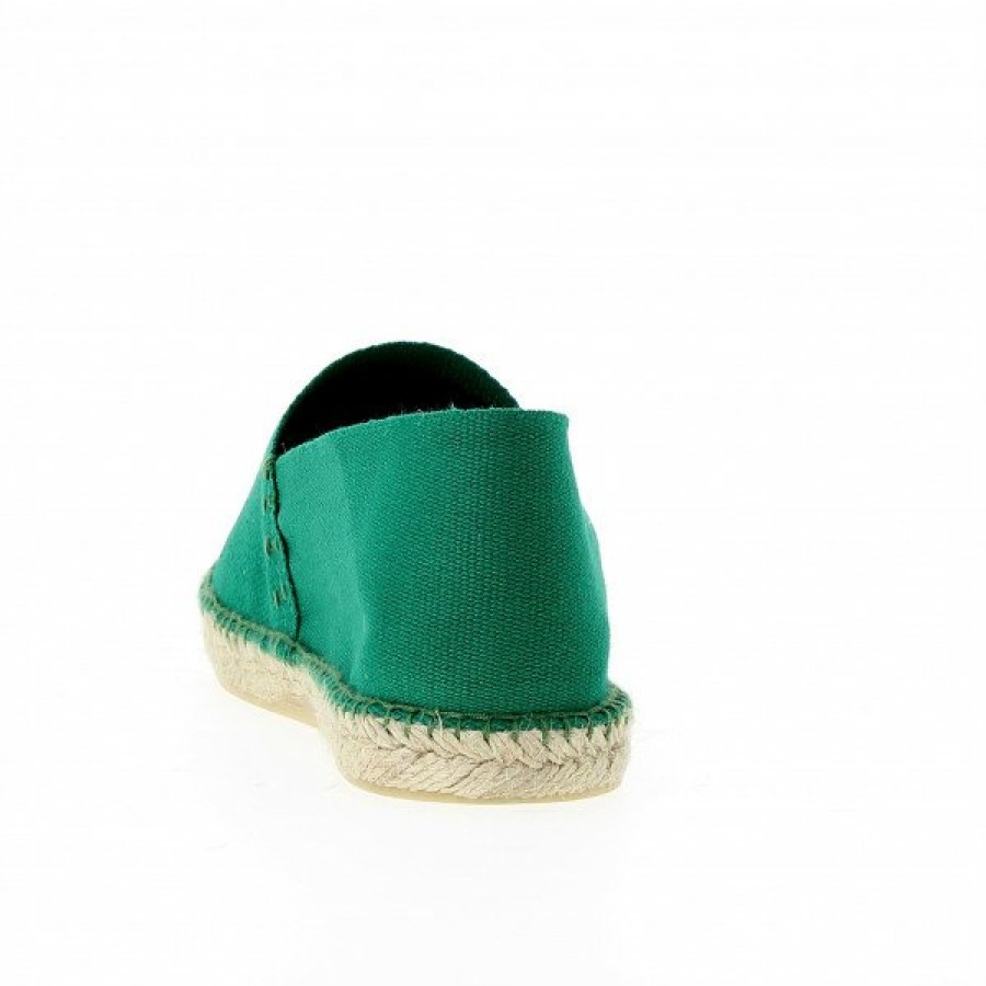 Espadrilles Maison de espadrille Cousu Main | Patin Unis Emeraude Vert