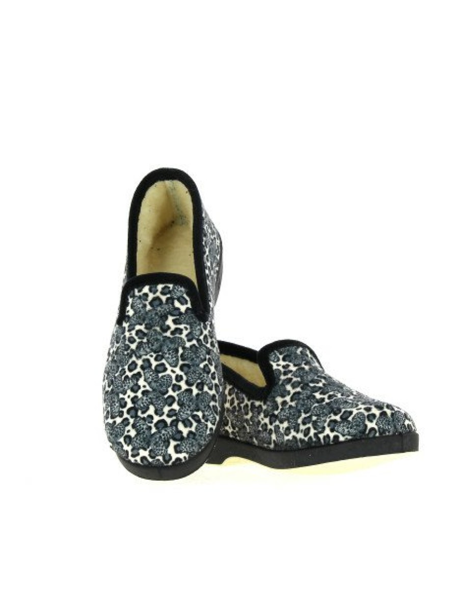 Pantoufles Maison de espadrille | Inth23-7636 Noir