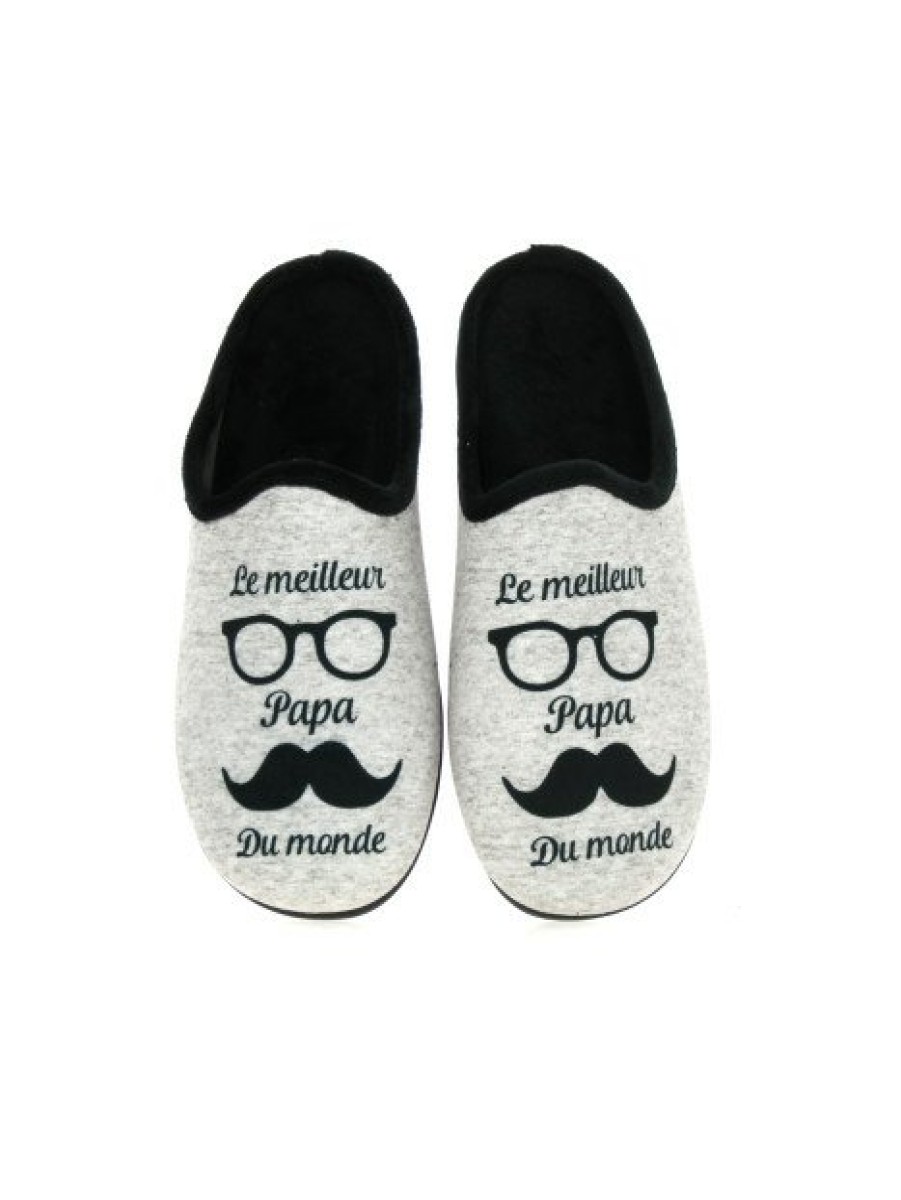 Pantoufles Maison de espadrille | Inth23-108 Gris