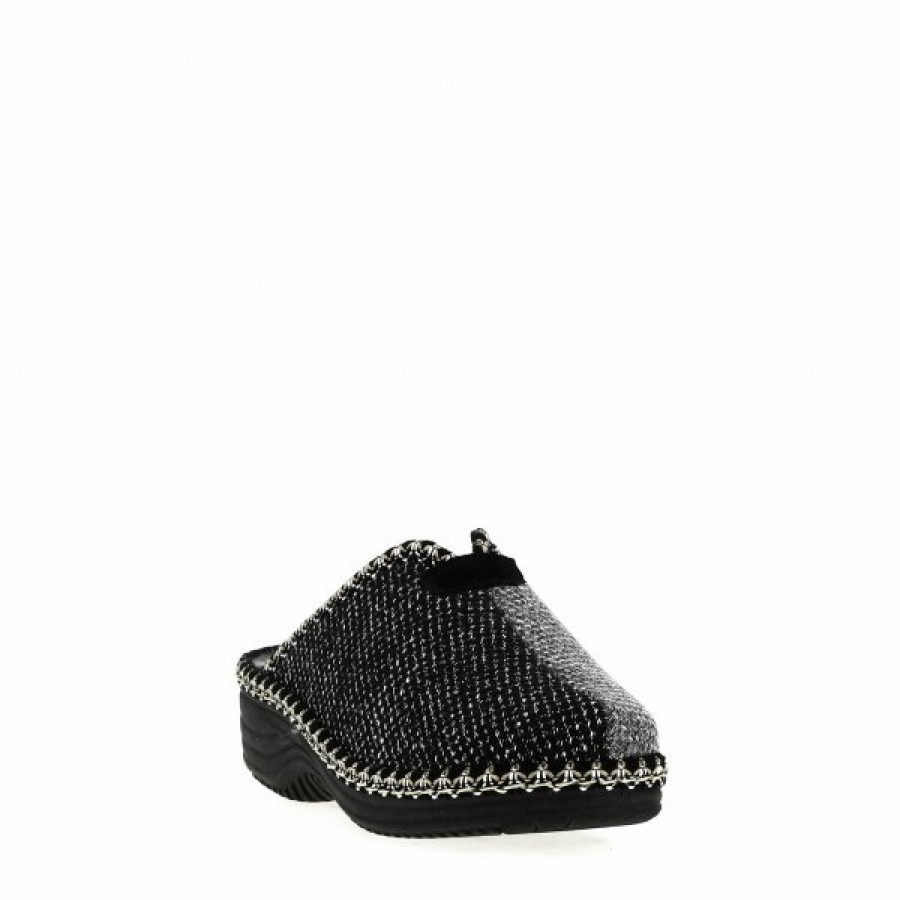 Pantoufles Maison de espadrille | Inth22-4215 Noir