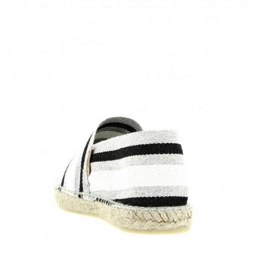 Espadrilles Maison de espadrille Cousu Main | Boucau 406 Cindy Blanc