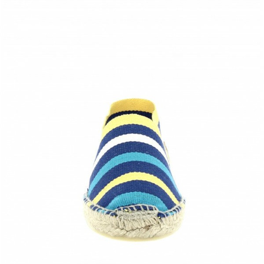 Espadrilles Maison de espadrille Cousu Main | Boucau 406 Deny Bleu