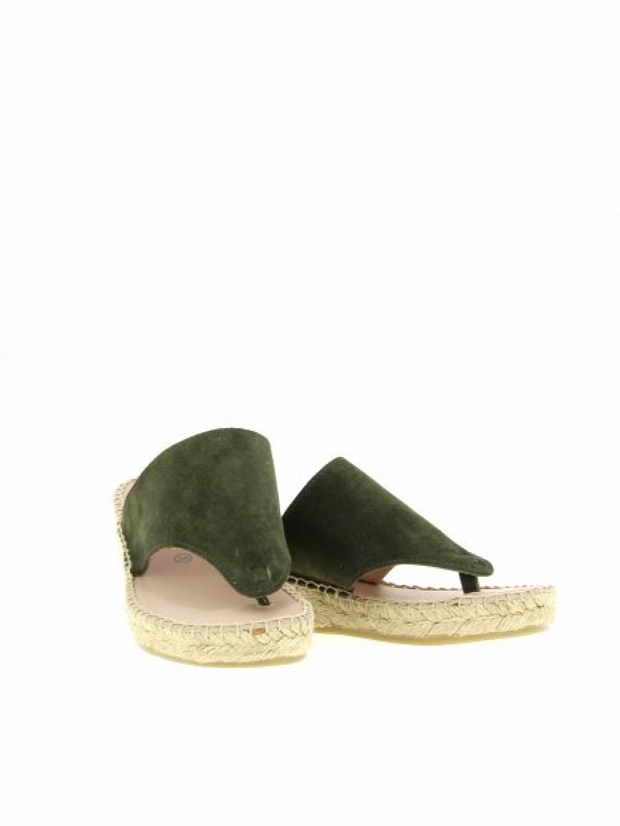 Espadrilles Maison de espadrille Femme | Inte-701 Kaki Vert