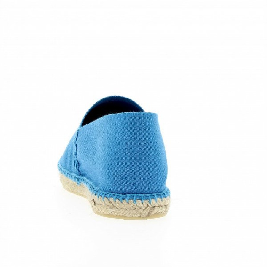 Espadrilles Maison de espadrille Cousu Main | Boucau 405 Turquoise Bleu