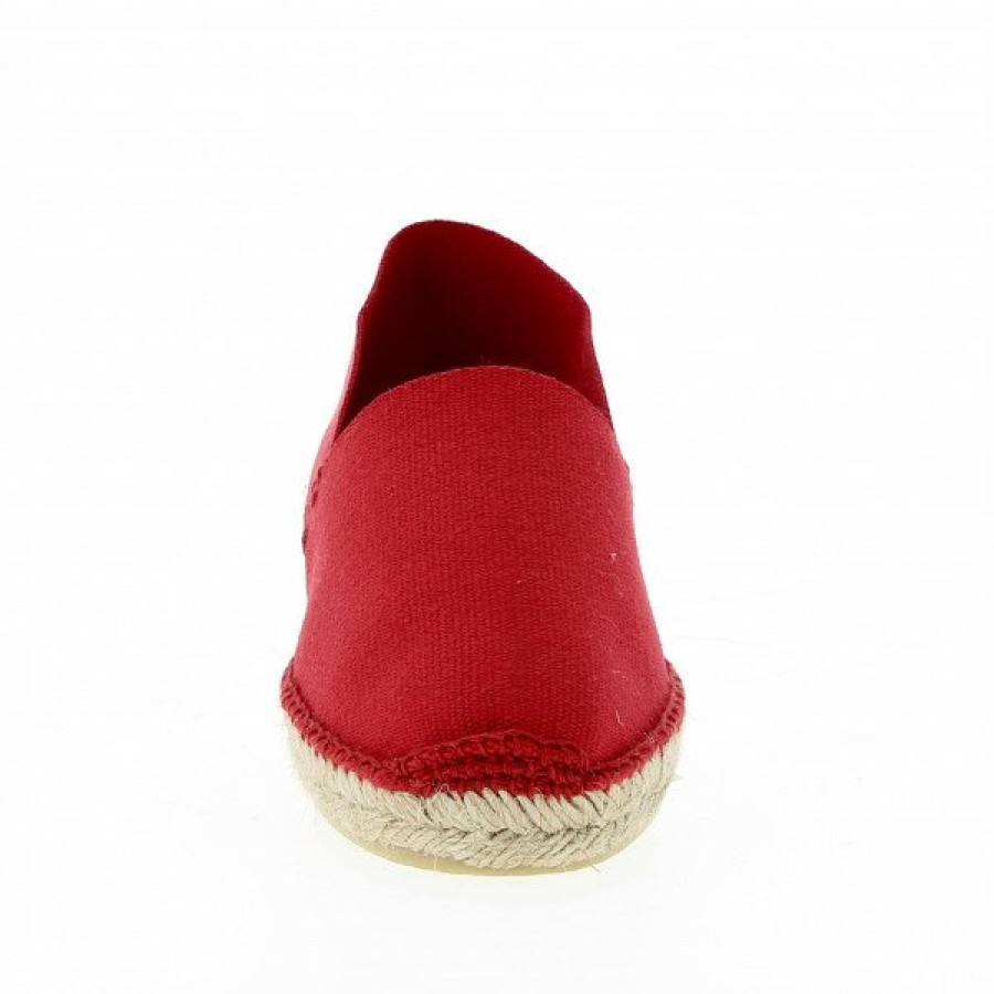 Espadrilles Maison de espadrille Cousu Main | Boucau 405 Rouge