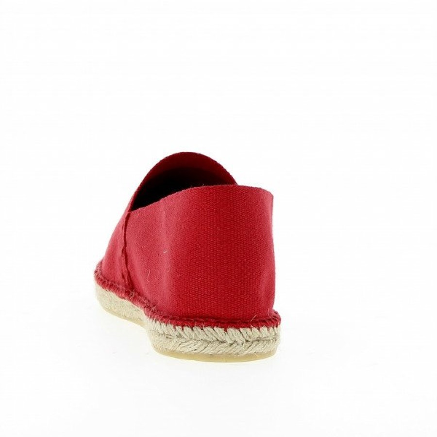 Espadrilles Maison de espadrille Cousu Main | Boucau 405 Rouge