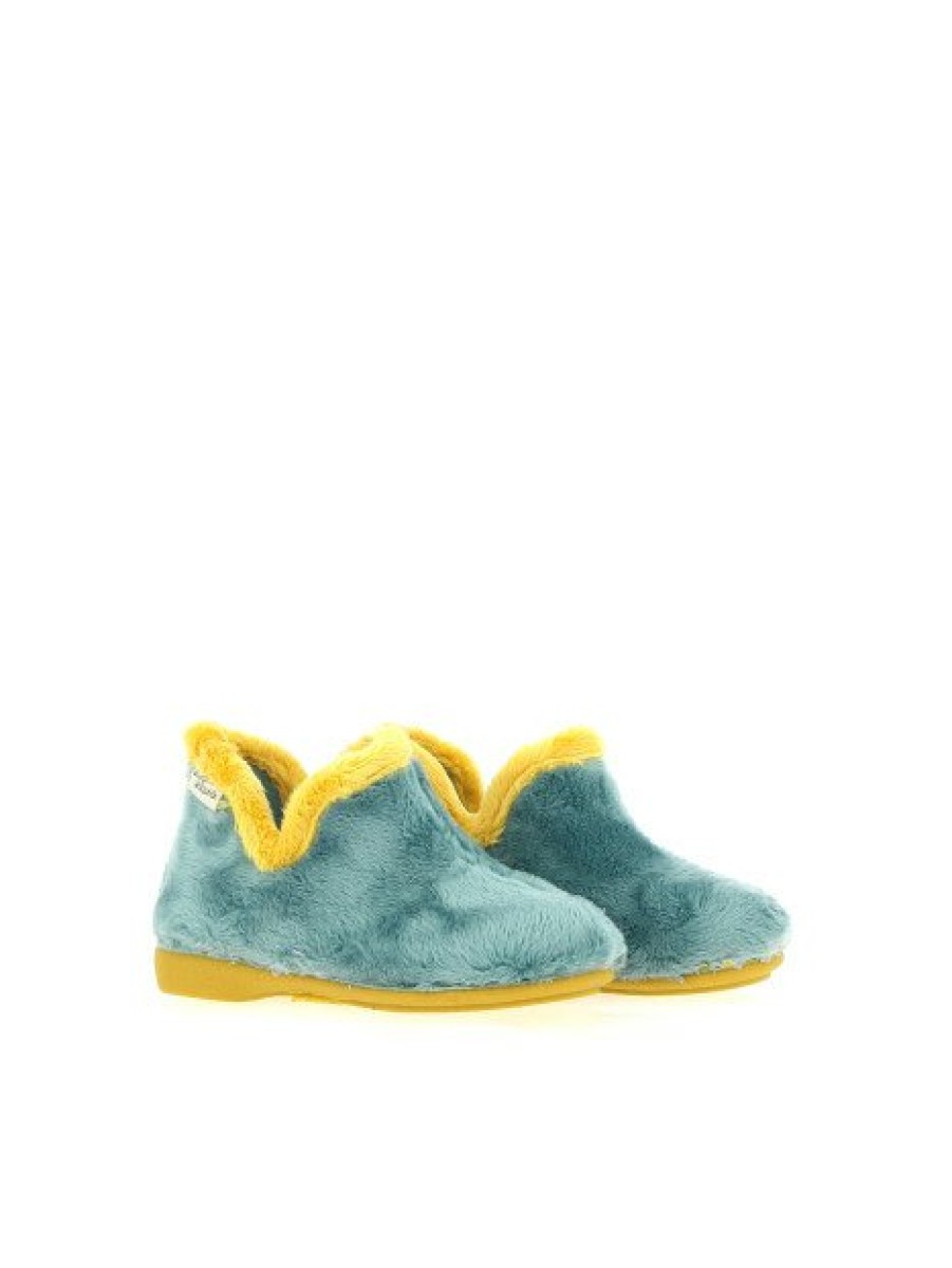 Pantoufles Maison de espadrille | Inth-En6335 Turquoise Bleu