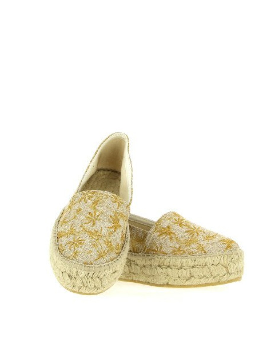 Espadrilles Maison de espadrille Femme | Inte23-485Bora Jaune