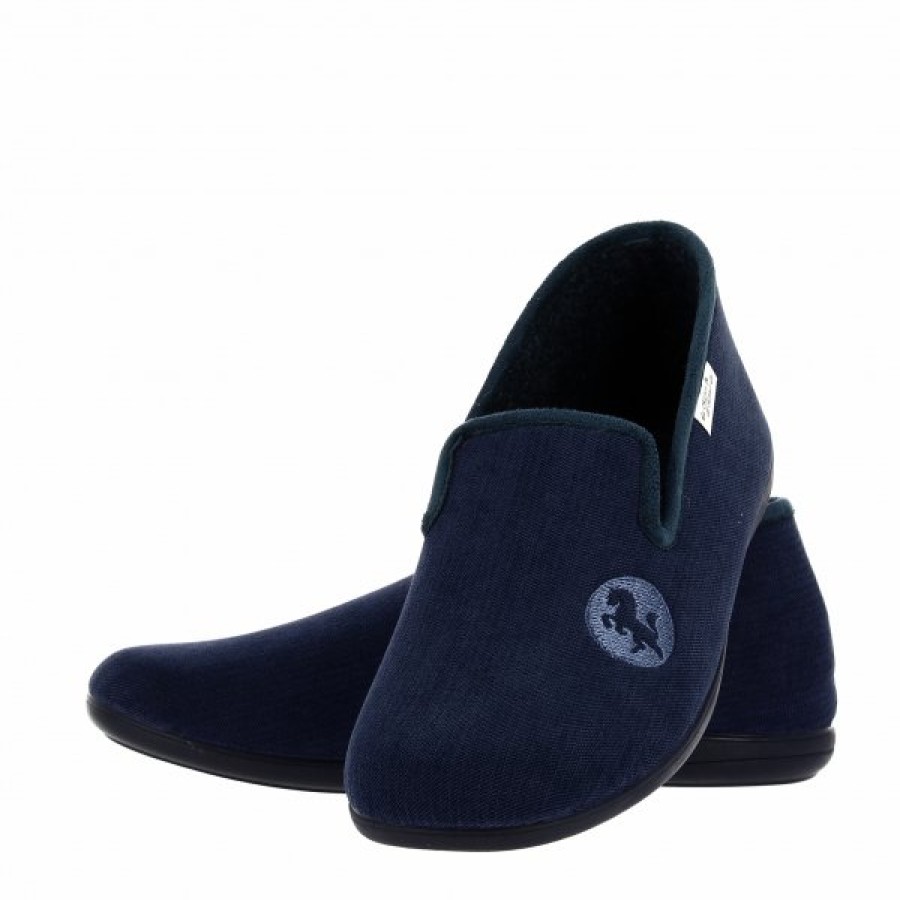 Pantoufles Maison de espadrille | Inth-P6700 Marine Bleu