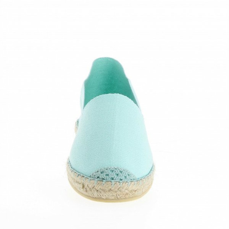 Espadrilles Maison de espadrille Cousu Machine | Souple Unis Lagon Bleu