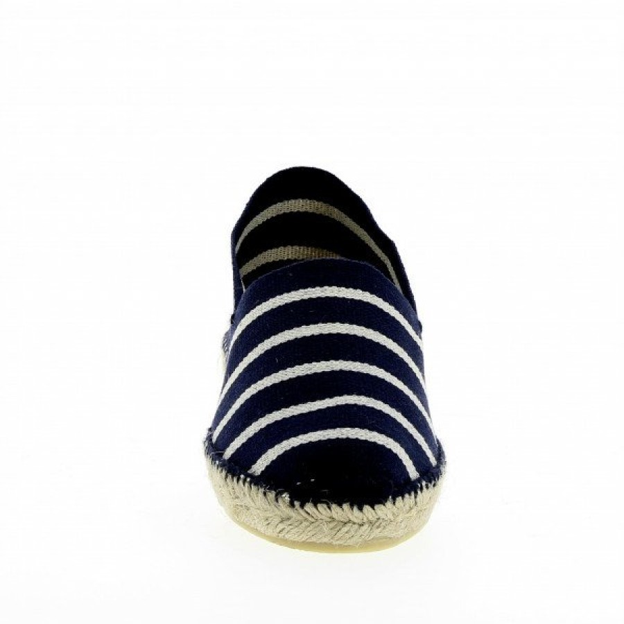 Espadrilles Maison de espadrille Cousu Main | Boucau 406 Marin Bleu