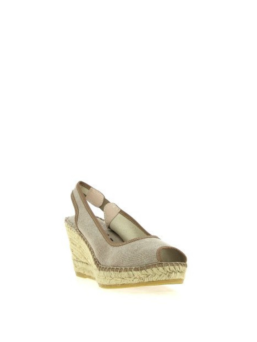 Espadrilles Maison de espadrille Femme | Inte23-230Lona Taupe Ecru