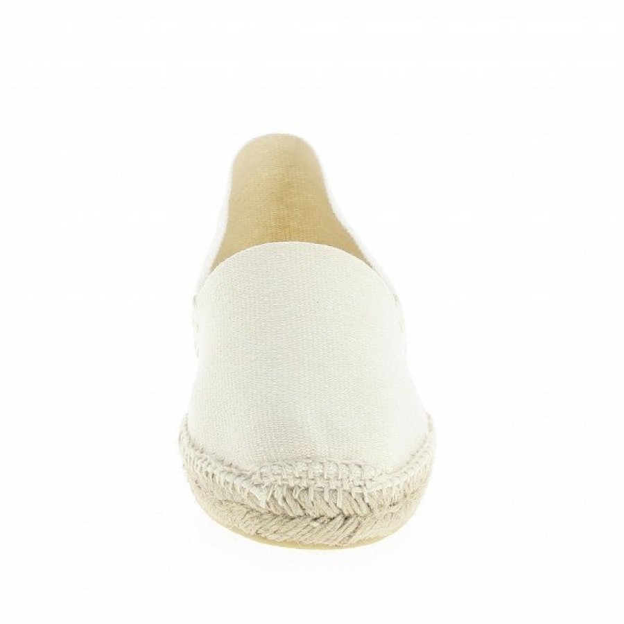 Espadrilles Maison de espadrille Cousu Main | Patin Unis Ecru