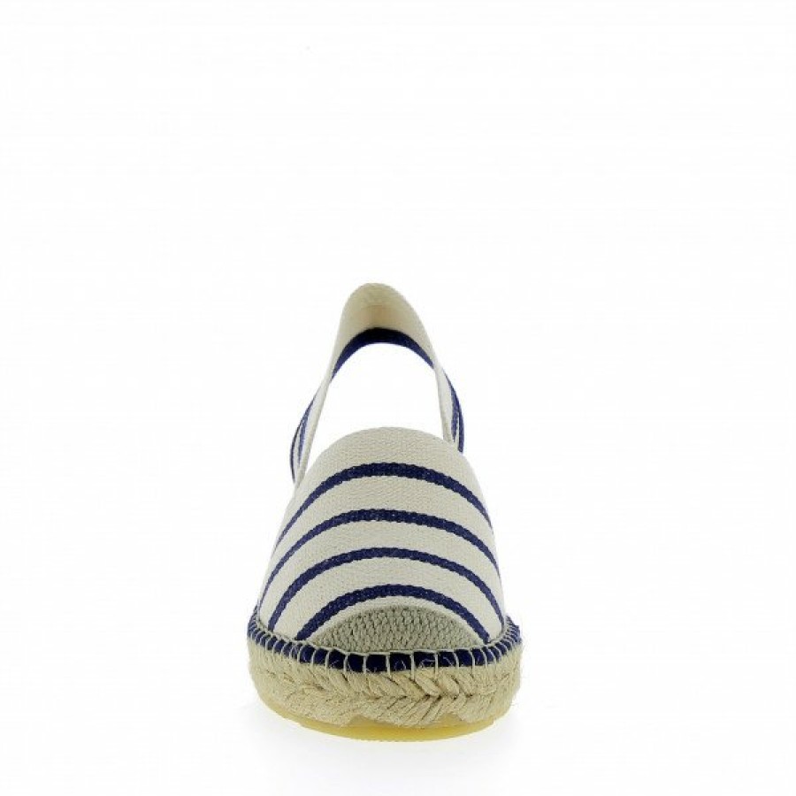 Espadrilles Maison de espadrille Femme | Inte-471 Ecru-Marine