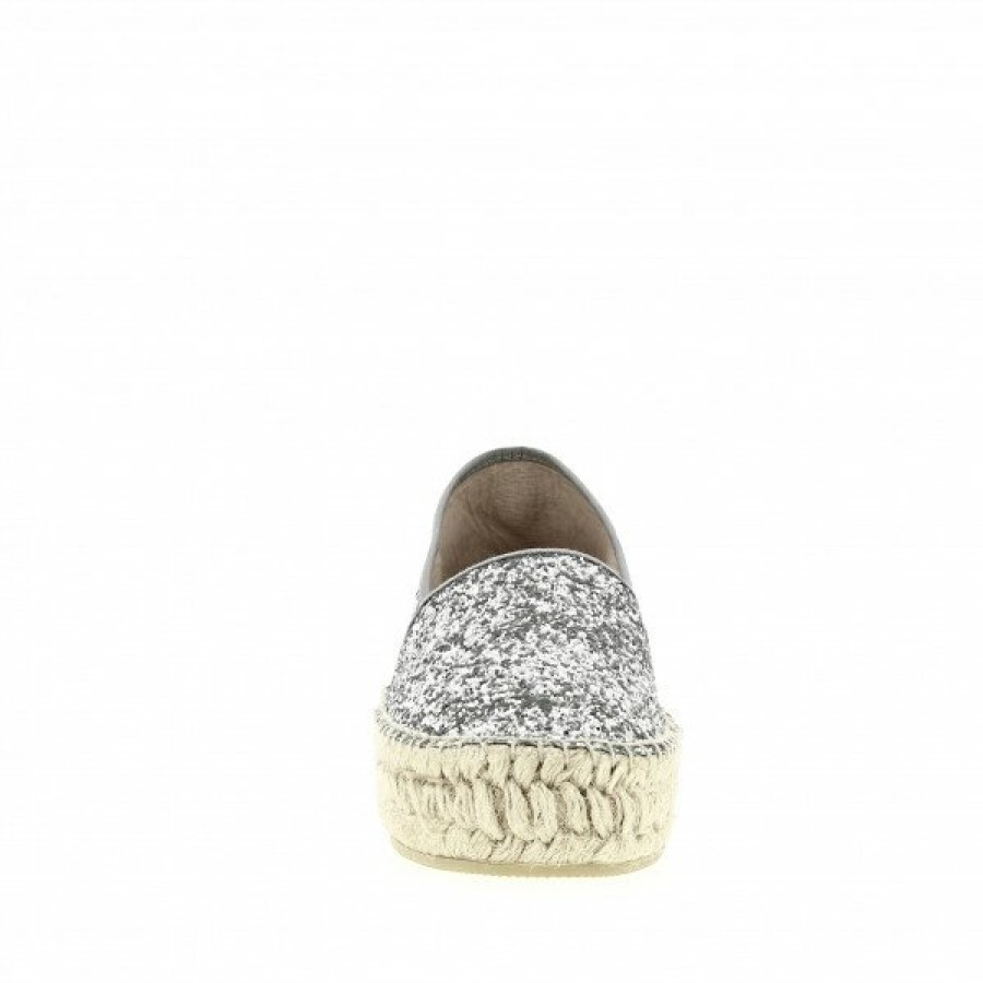 Espadrilles Maison de espadrille Femme | Inte-P485Glitter Argent Gris