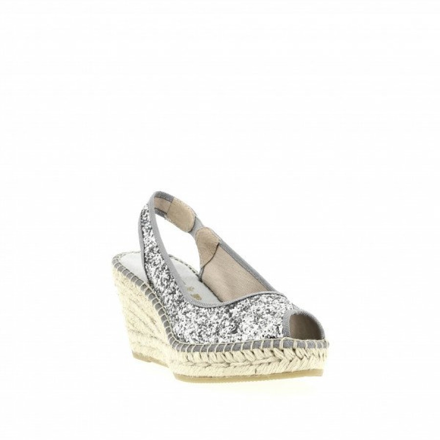 Espadrilles Maison de espadrille Femme | Inte-P230Glitter Argent Gris