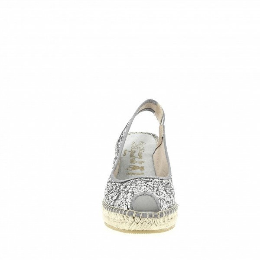 Espadrilles Maison de espadrille Femme | Inte-P230Glitter Argent Gris