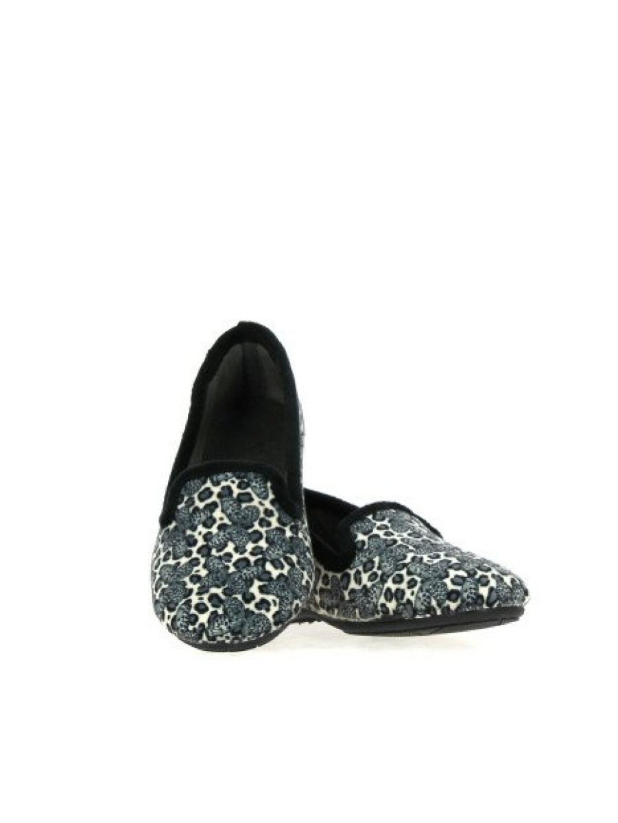 Pantoufles Maison de espadrille | Inth23-6146 Noir