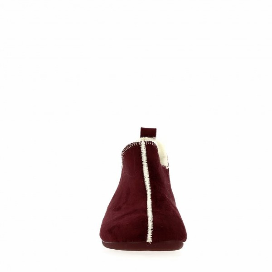 Pantoufles Maison de espadrille | Inth-P6030 F Bordeaux Rouge