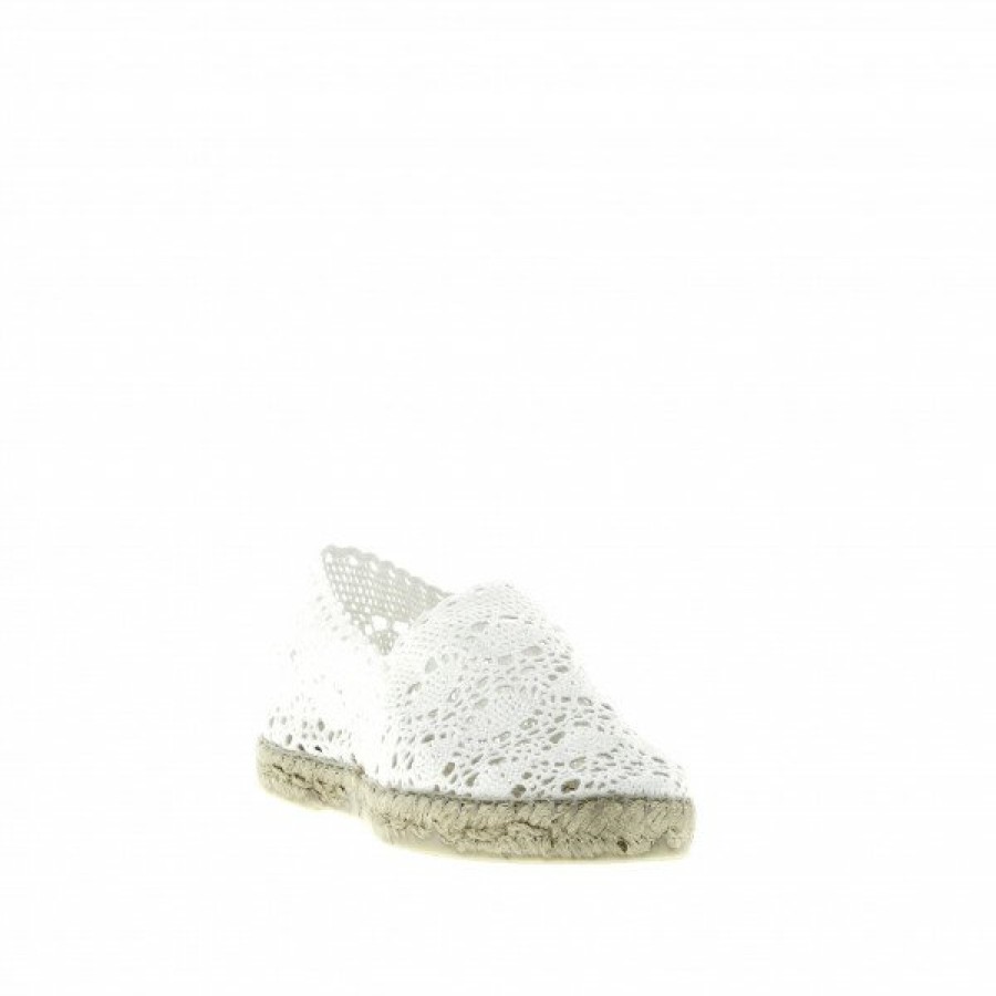 Espadrilles Maison de espadrille Femme | Inte-P324Dentelle Blanc