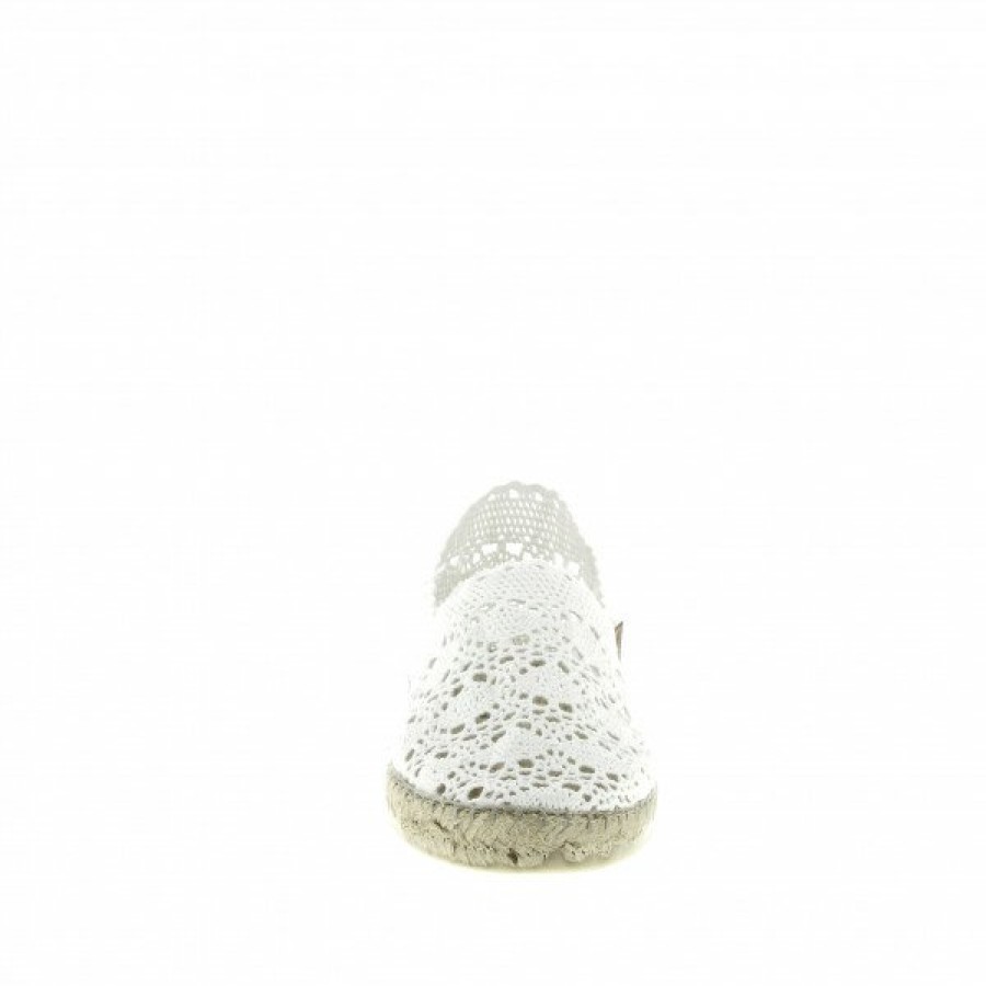 Espadrilles Maison de espadrille Femme | Inte-P324Dentelle Blanc