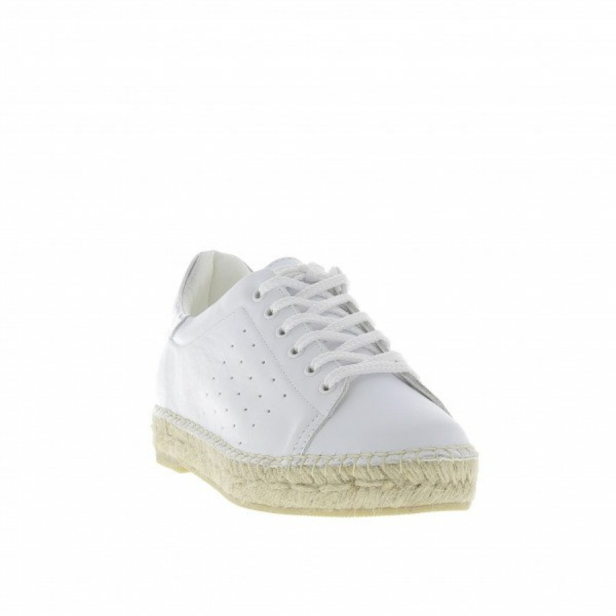 Espadrilles Maison de espadrille Femme | Inte-P1035 /Argent Blanc