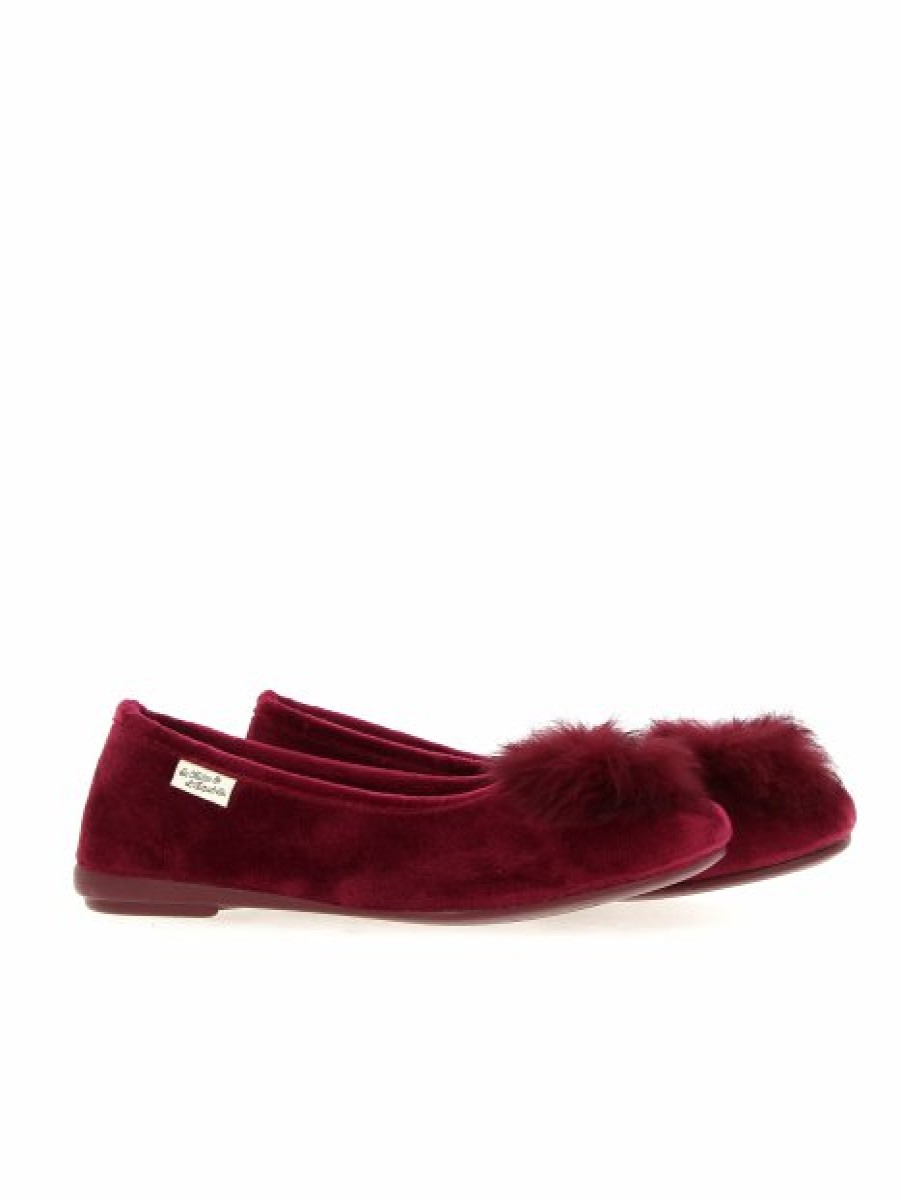 Pantoufles Maison de espadrille | Inth-P6056 Bordeaux Rouge