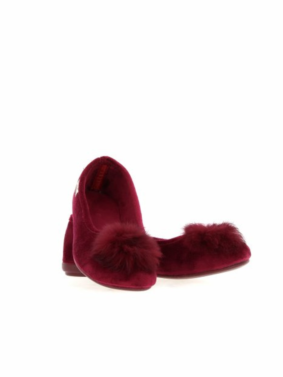 Pantoufles Maison de espadrille | Inth-P6056 Bordeaux Rouge