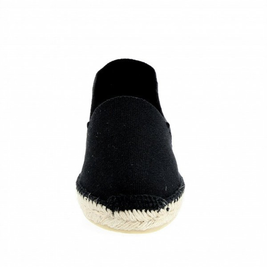 Espadrilles Maison de espadrille Cousu Main | Patin Unis Noir