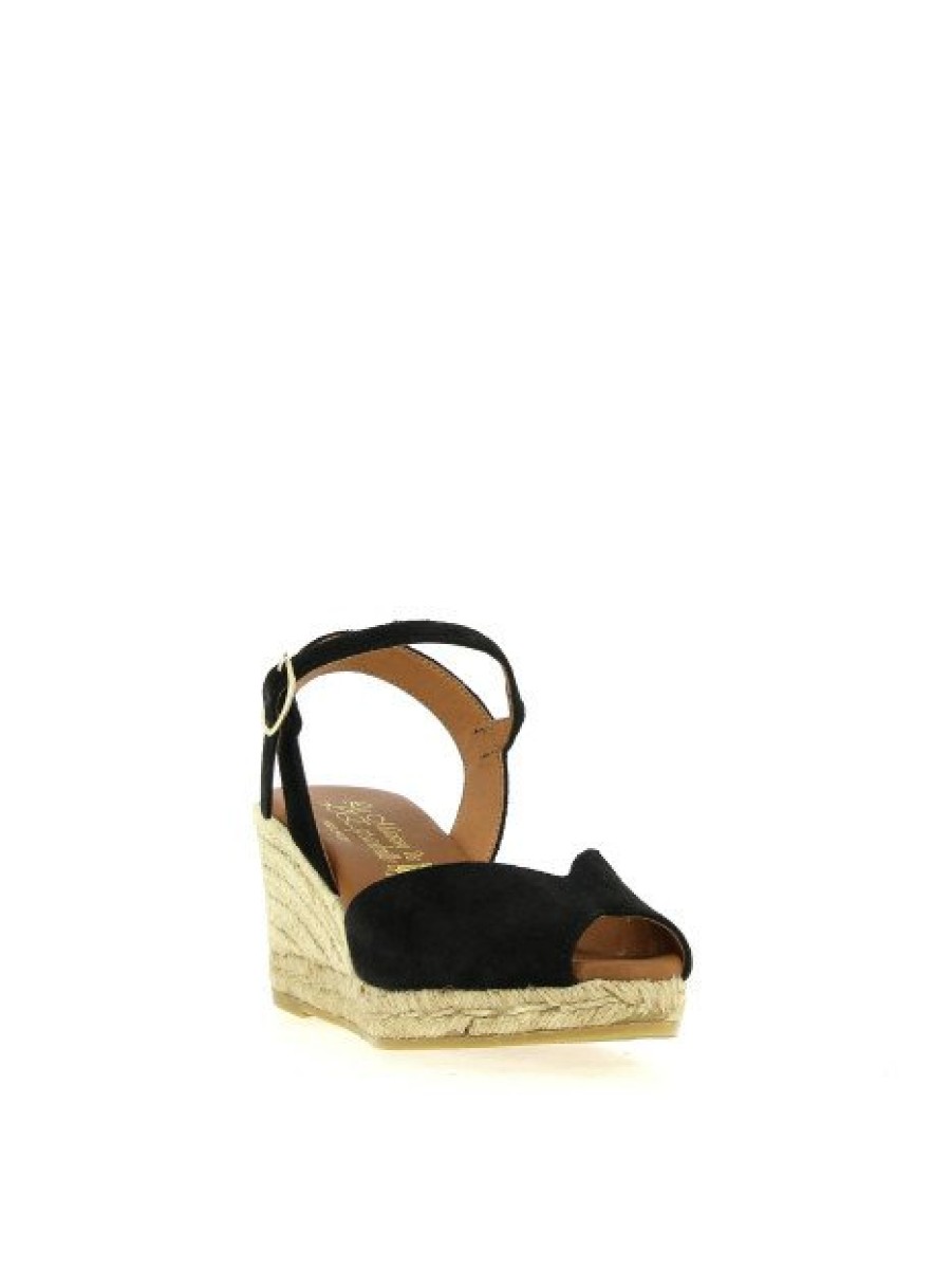 Espadrilles Maison de espadrille Femme | Inte23-817 Noir