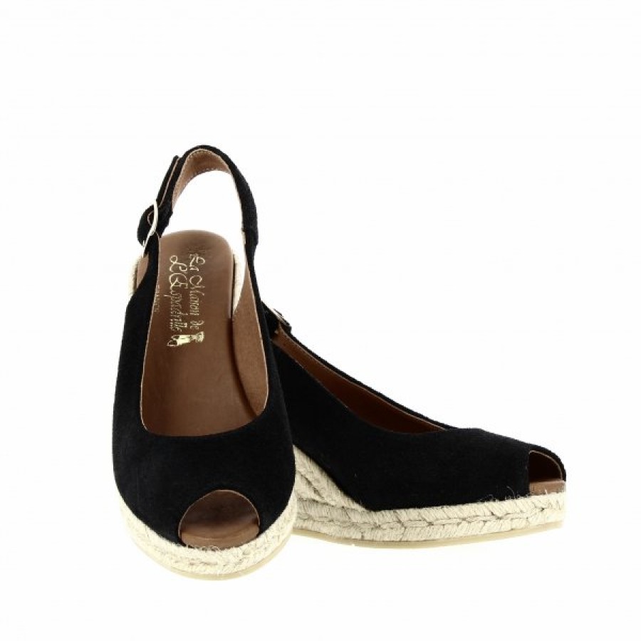 Espadrilles Maison de espadrille Femme | Inte-P806 Noir