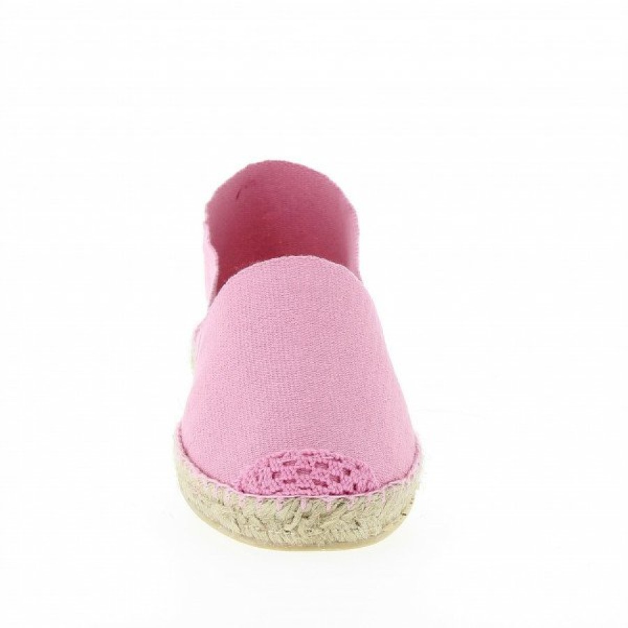 Espadrilles Maison de espadrille Cousu Machine | Souple Unis Rose