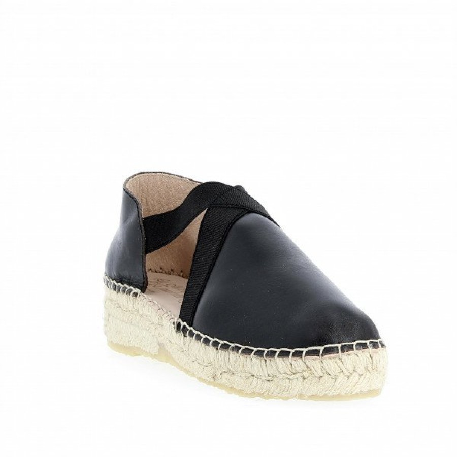 Espadrilles Maison de espadrille Femme | Inte-725 Noir