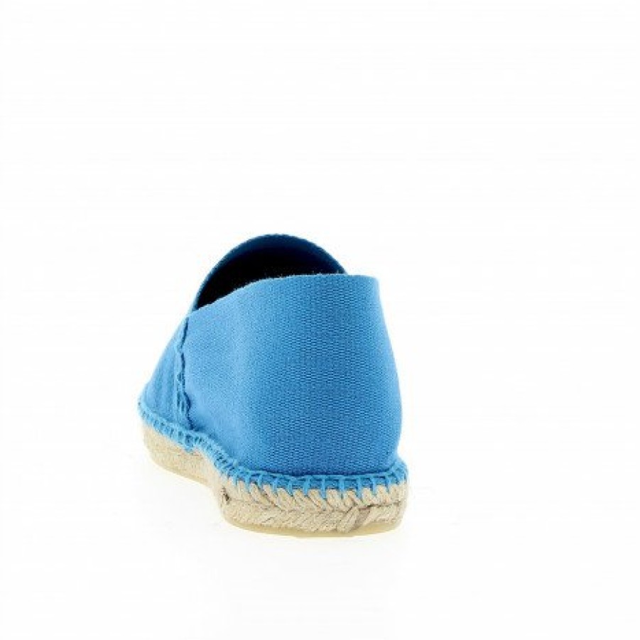 Espadrilles Maison de espadrille Cousu Main | Patin Unis Turquoise Bleu