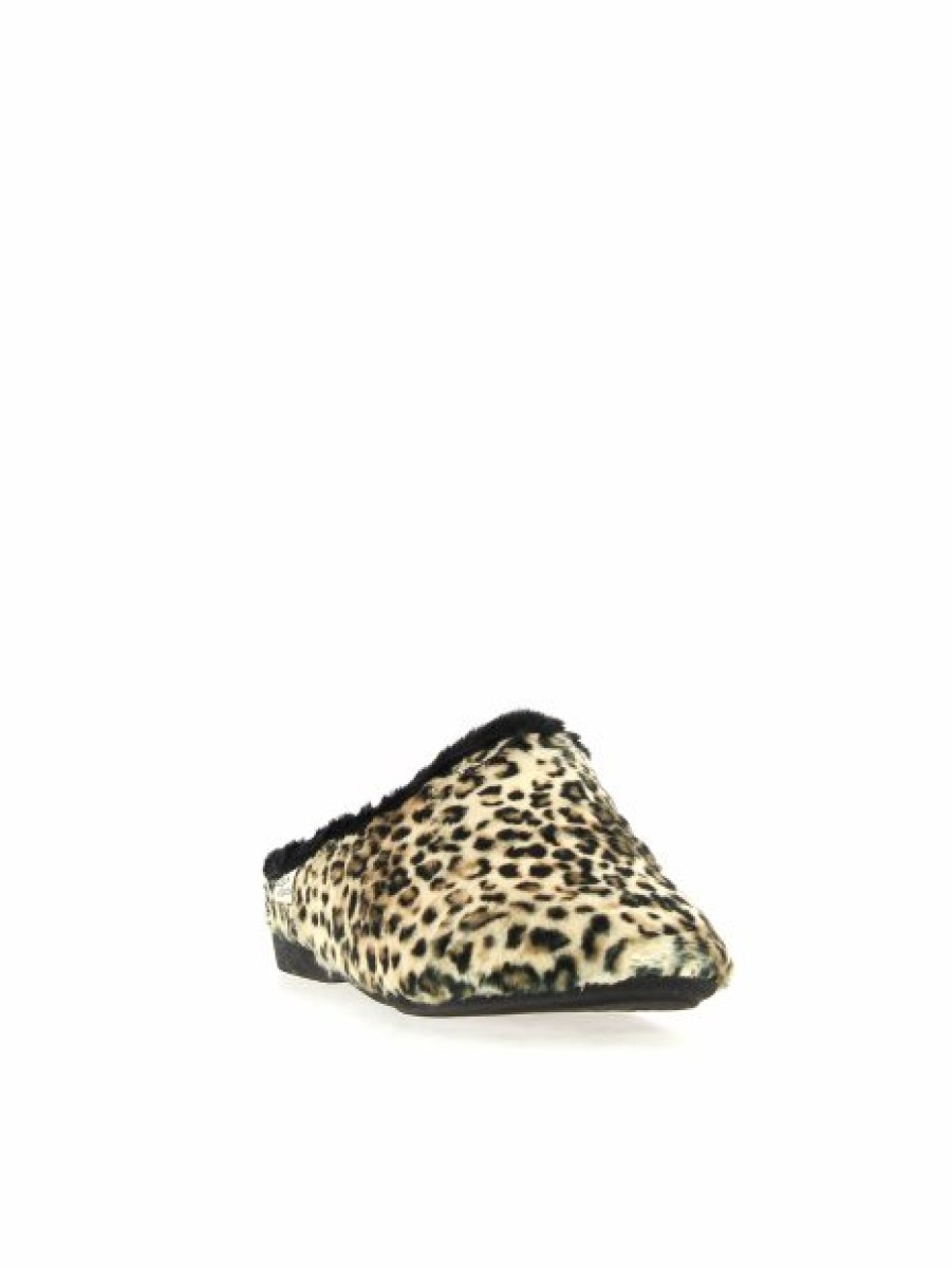 Pantoufles Maison de espadrille | Inth22-6201 Leopard Noir