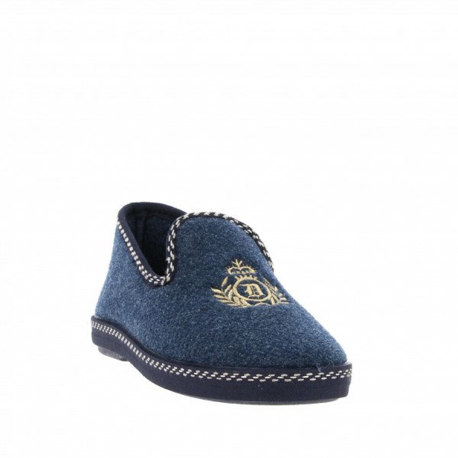 Pantoufles Maison de espadrille | Inth-P6850 Marine Bleu