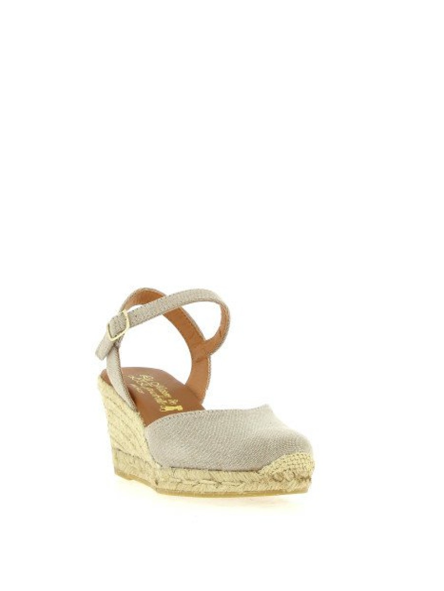 Espadrilles Maison de espadrille Femme | Inte23-815 Taupe Ecru