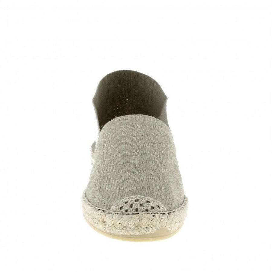 Espadrilles Maison de espadrille Cousu Machine | Souple Unis Lin Ecru