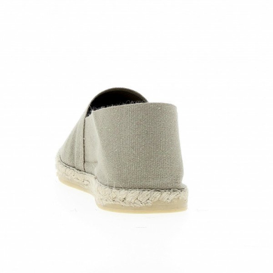 Espadrilles Maison de espadrille Cousu Machine | Souple Unis Lin Ecru