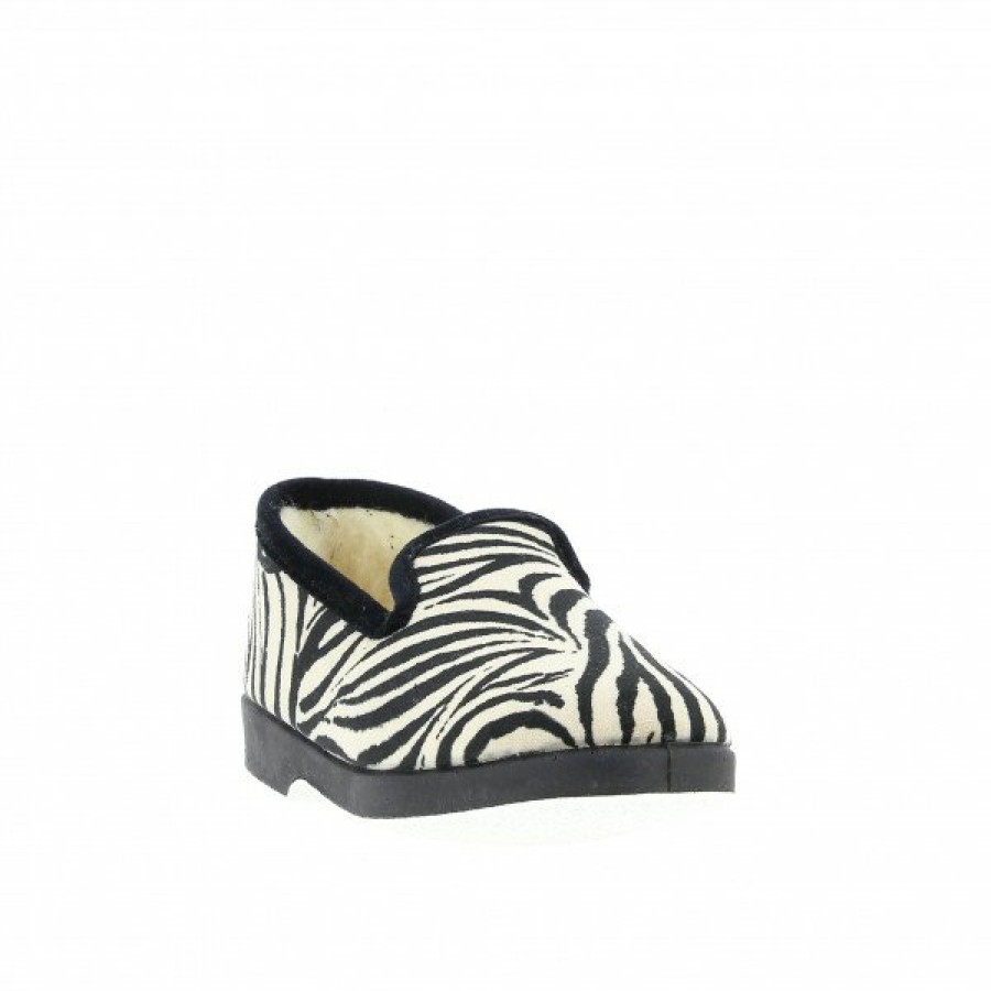 Pantoufles Maison de espadrille | Inth-P7662 Zebre Noir