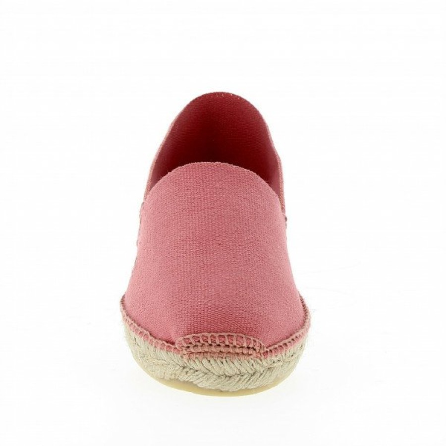 Espadrilles Maison de espadrille Cousu Main | Patin Unis Corail Rose