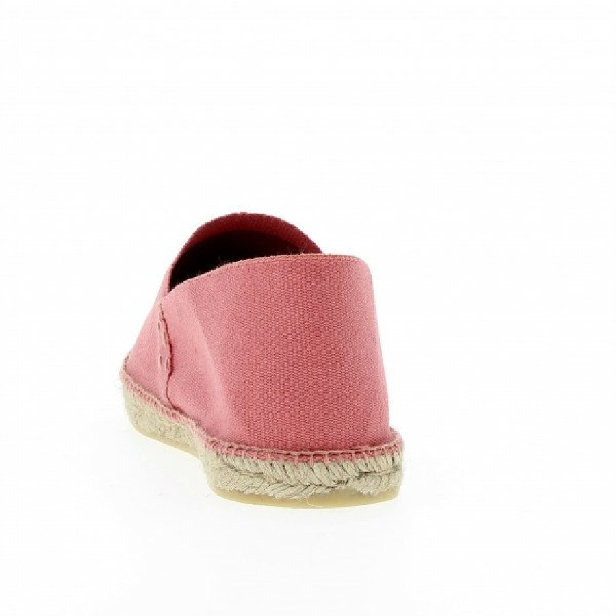 Espadrilles Maison de espadrille Cousu Main | Patin Unis Corail Rose