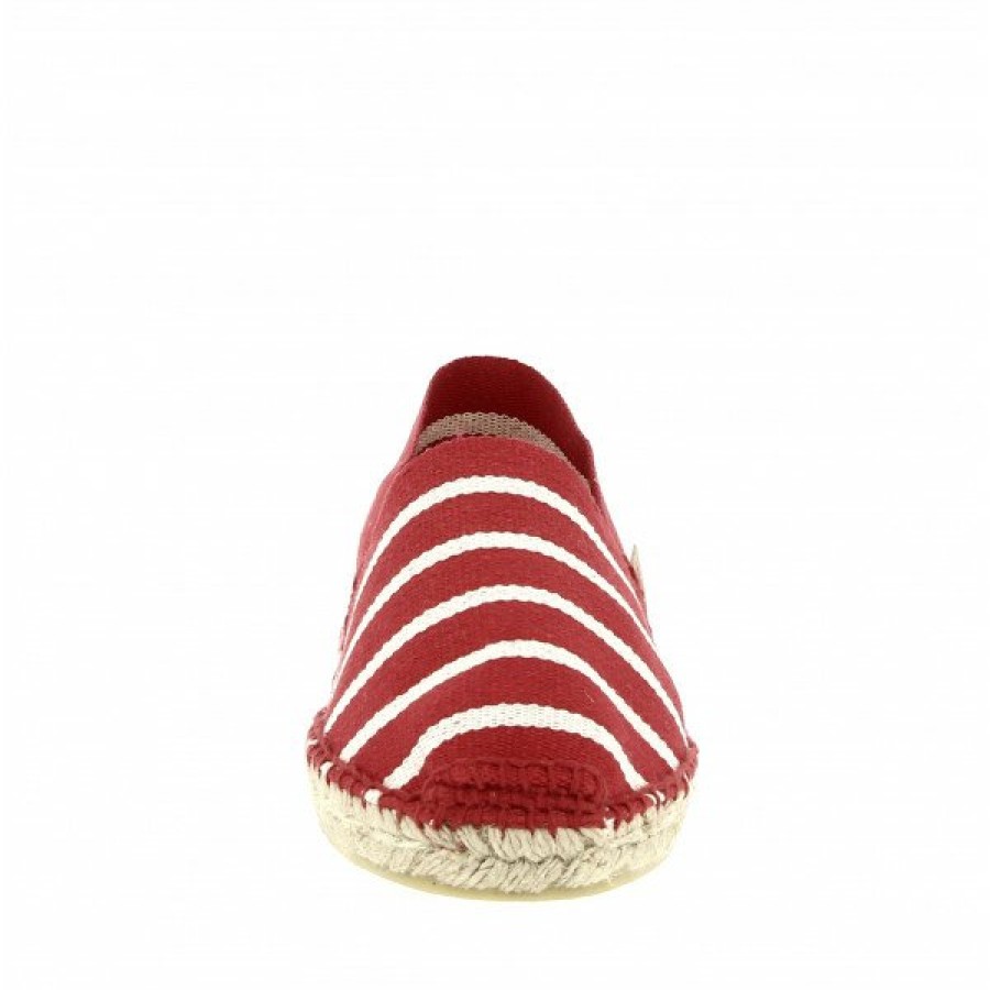 Espadrilles Maison de espadrille Cousu Main | Boucau 406 Dax Rouge