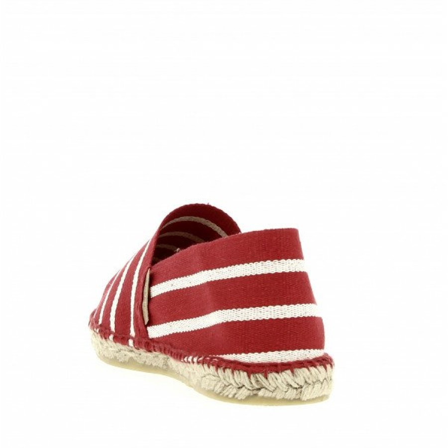 Espadrilles Maison de espadrille Cousu Main | Boucau 406 Dax Rouge